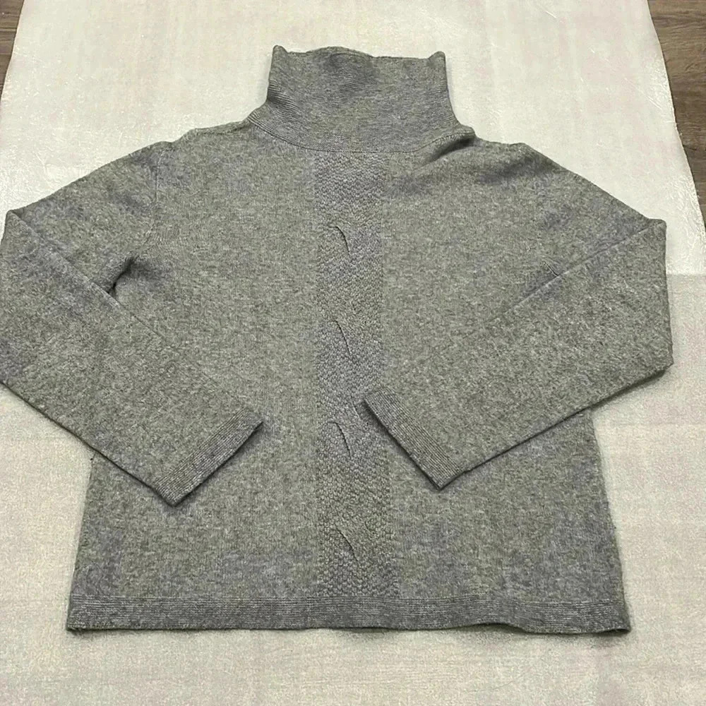 ❤️2/$50❤️[L]Alexandre  Laurent Gray Pull Over Turtle Neck Wool Blend Sweater